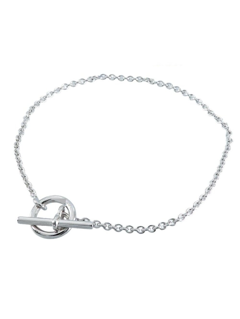 Hermes Echappee Bracelet White Gold 18k Glenan Chain 17